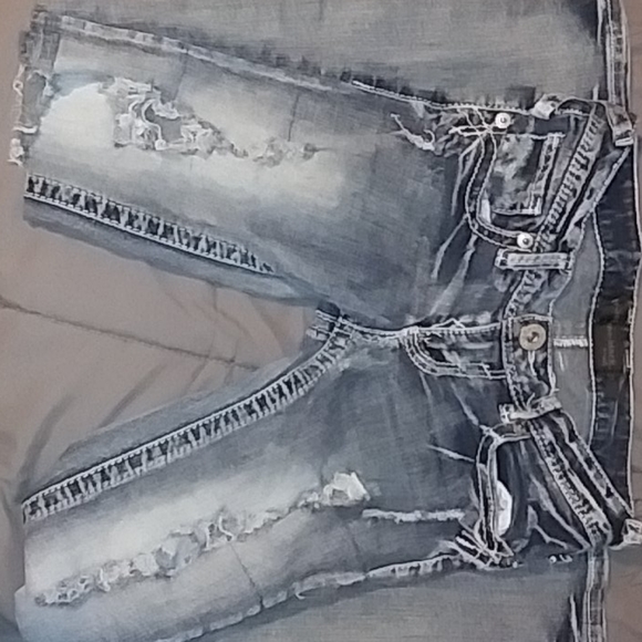 Rue 21 twenty one black os ripped jeans - Picture 1 of 3